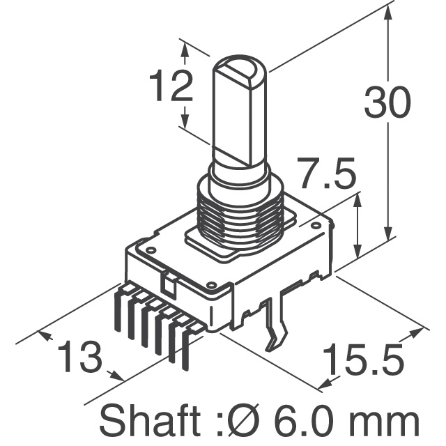 EVJ-YK1F03705 Panasonic Electronic Components  Drehpotentiometer Rheostate